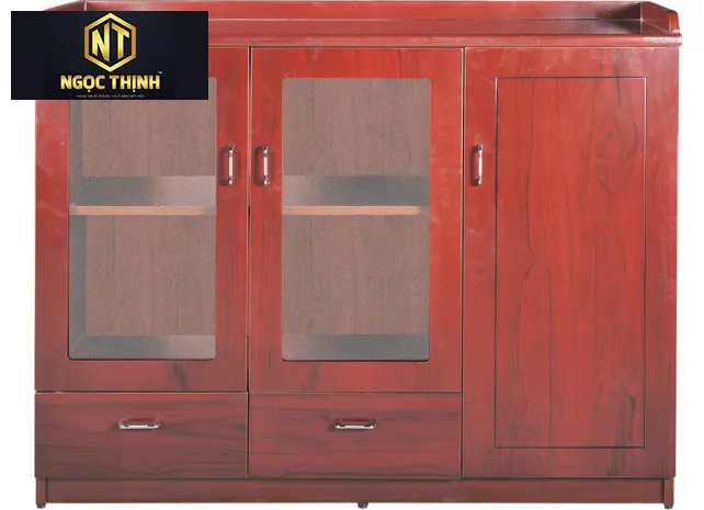 Tủ Tài Liệu Hòa Phát Bằng Gỗ SƠN PU DC1240H1